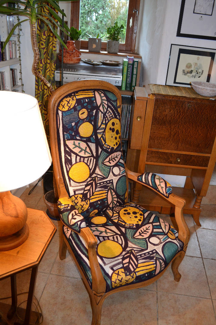 l'atelier de sophie - sophie reijasse - tapisserie d'ameublement à saint junien - fauteuil voltaire 3